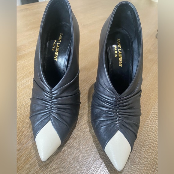 SAINT LAURENT
Vivi 100 leather pumps 
size: 37.5 - Picture 12 of 14